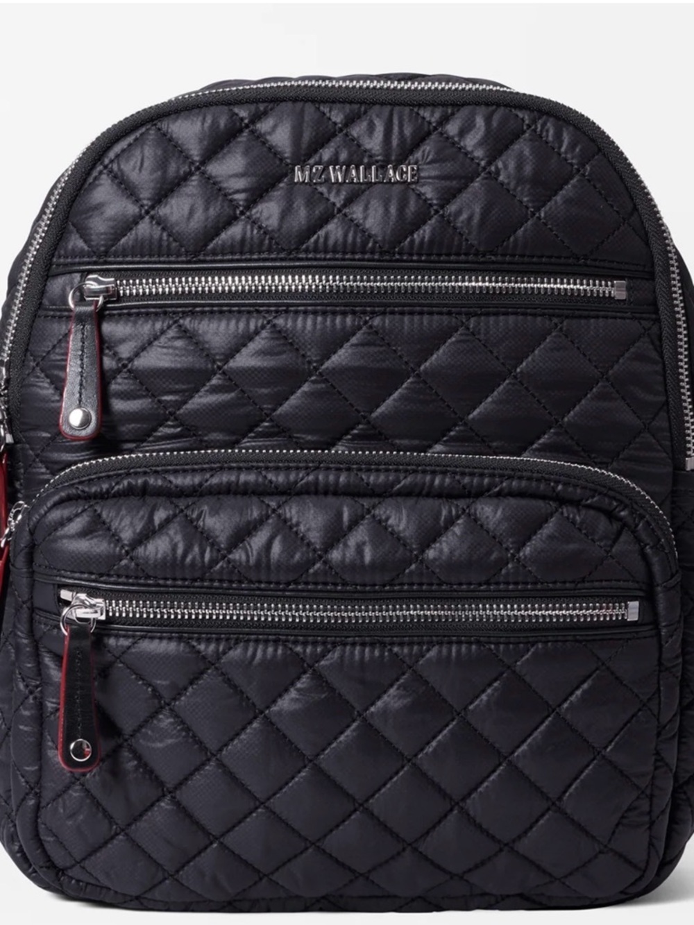 MZ Wallace Quilted Mini Backpack in Black